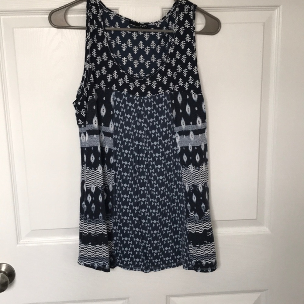 Blue/ Navy Patchwork tank